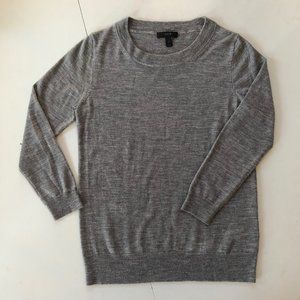 J. CREW Gray Merino Wool Sweater S